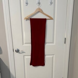 Elegant Red Women's Scarf 100% cashmere